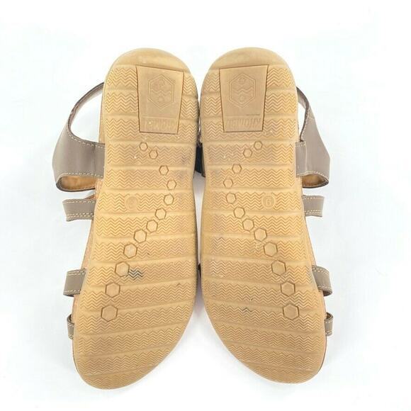 Earth Origins Sandals Women's Size 6 Brown Leather Adjustable Straps Casual - Picture 3 of 6